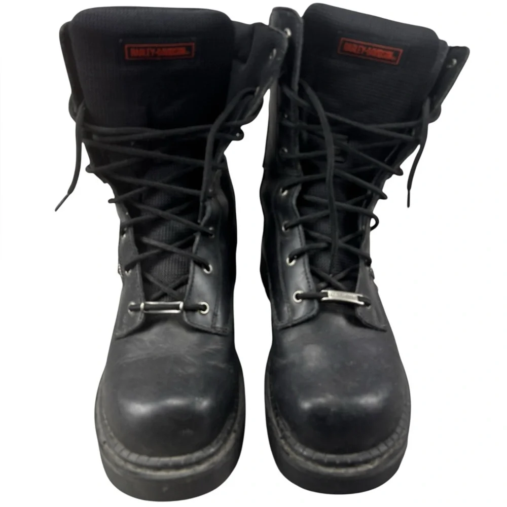 Harley Davidson Paraspinna Leather Boots- Size 10-‎ Excellent Condition!!!